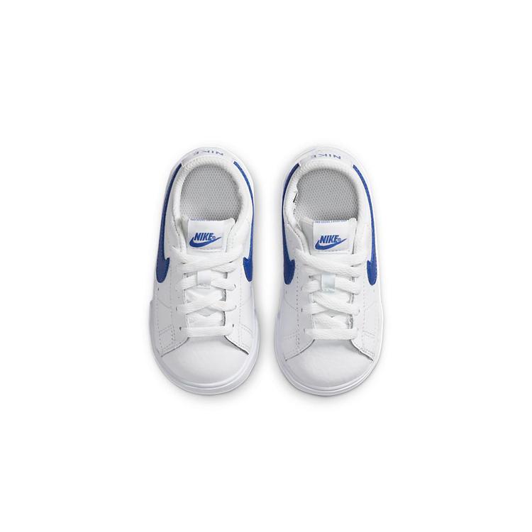 Nike Кроссовки Blazer Нескользящие Износостойкие Нескользящие Износостойкие Низкие Детские Обувь Белый Синий CZ7581-100