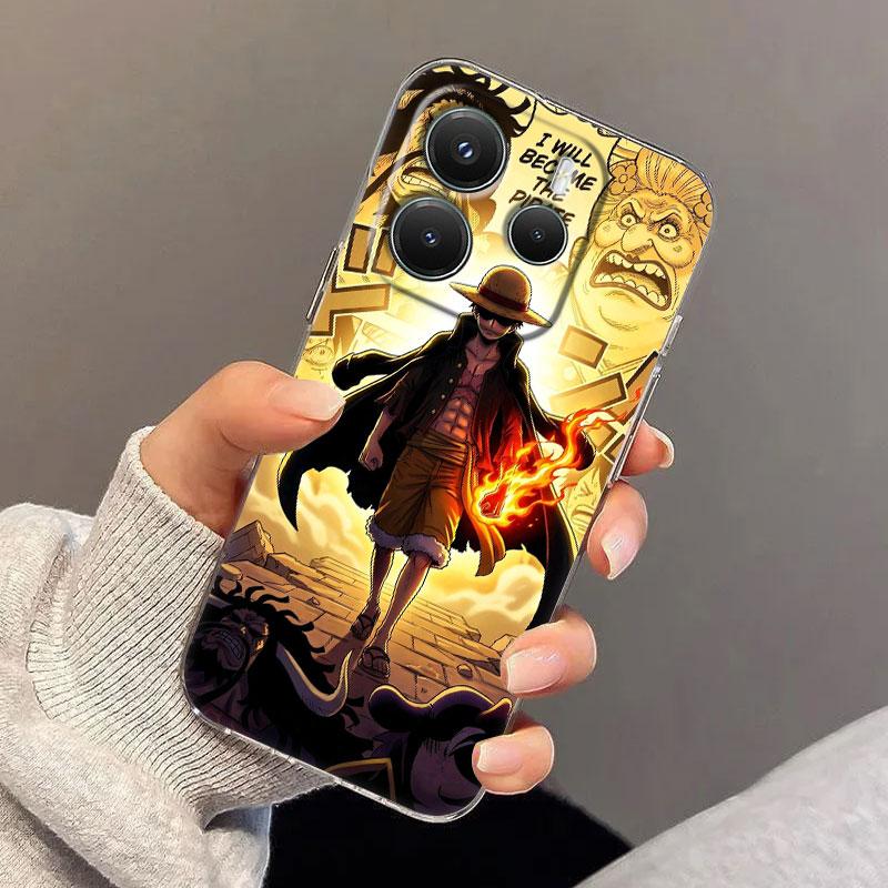 Anime One Pieces Case For Xiaomi Redmi Note 15 14 13 12 11 10 Pro Plus Soft Cover For Redmi 15C 15 14C 13C 12C Clear Phone Cases