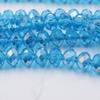 Небесно-голубой разноцветный 145/50 шт. Rondelle Австрия граненый кристалл кварцевые подвески бусины свободные бусины-разделители для самостоятельного изготовления ювелирных изделий
