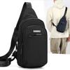 Men's Oxford Chest Bag Lightweight Wear-Resistant Commuter Crossbody Bag