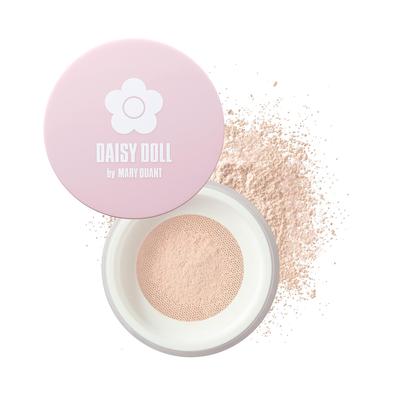 ПУДРА РАССЫПЧАТАЯ DAISY DOLL от MARY QUANT 01: Полупрозрачная жемчужная пудра, которая создает естественный, сияющий цвет лица. Он осветляет и увлажняет,
