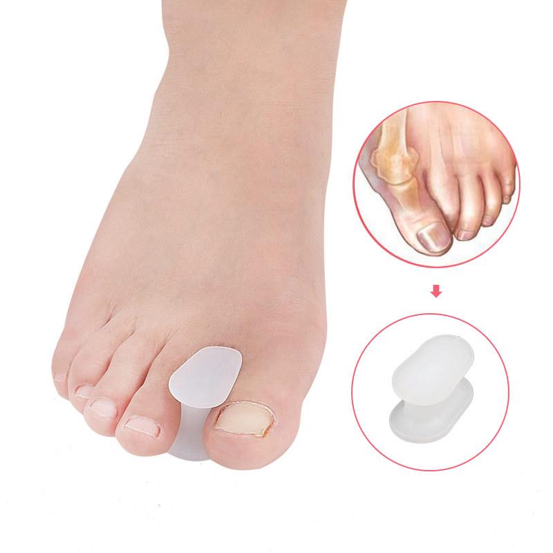 1 Pair Silicone Toe Separators Spacer Thumb Protection Foot Care Tool