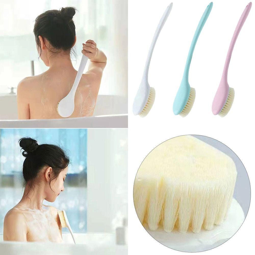 Щетка для растирания спины с длинной ручкой, артефакт для растирания спины, полезная отшелушивающая щетка для тела