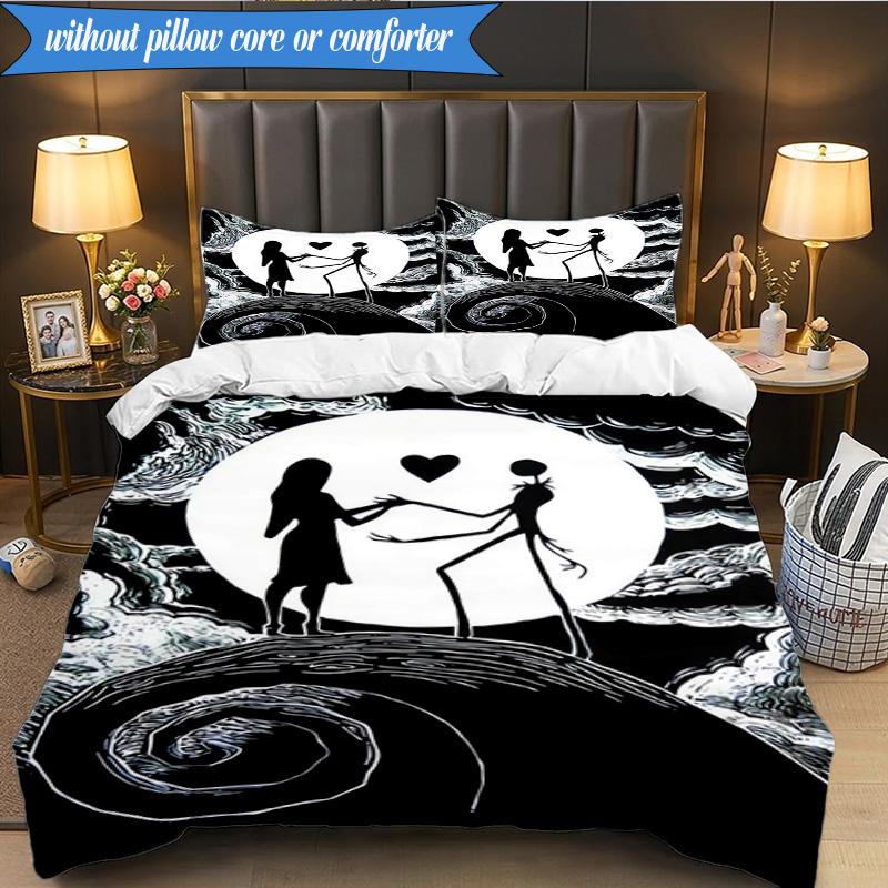 Gothic Corpse Beauty In Bloom 3pcs K-pop music group Bedding set,Ideal for Bedroom, Dormitory,Including Duvet Cover And 2pcs Pillowcases,Fan gifts