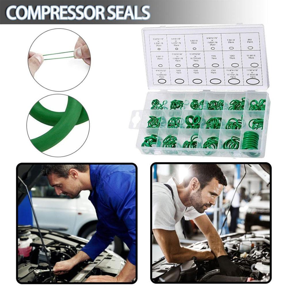 270 шт. 18 размеров универсальный автомобильный кондиционер HNBR уплотнительные кольца инструменты для ремонта автомобиля резиновый набор хладагента для кондиционирования воздуха
