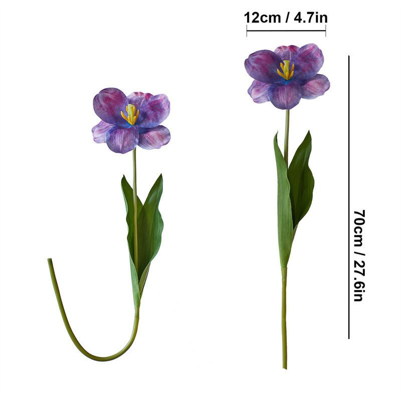 Высококачественные ощущения от цветущих тюльпанов. Искусственные тюльпаны. Поддельные цветы. Фотографии на открытом воздухе. Украшения для обеденного стола и гостиной.