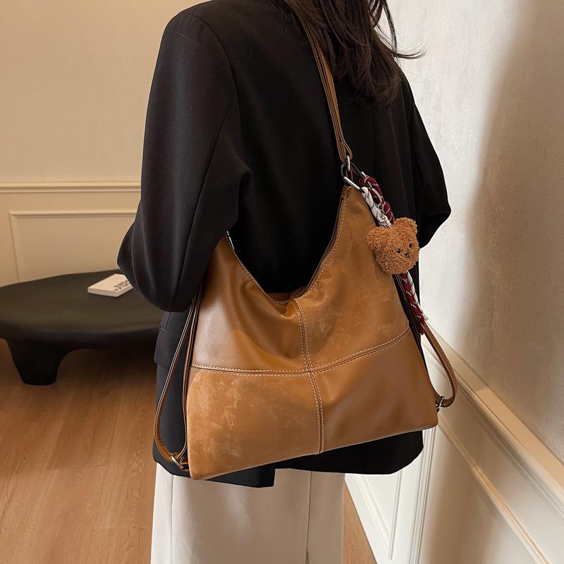 Retro Simple Large-capacity Tote Bag Women's 2025 New Fashion Casual Backpack Premium Shoulder Bag
