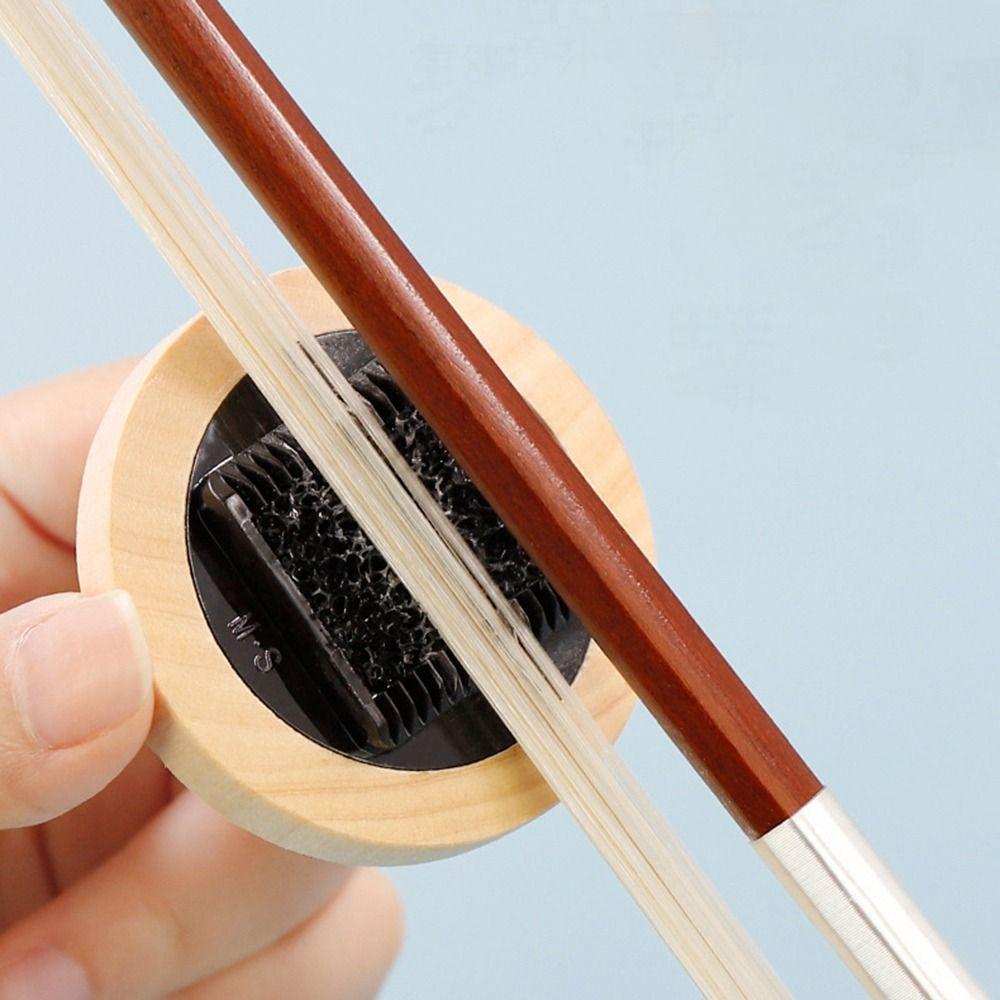 5.9*5.9cm Violin Bow Tail Comb Black Erhu Bow Brush Cleaning Tool Violin Bow Hair Brush  Luthier