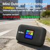 Карманный беспроводной WiFi 150 Мбит/с Мини-точка доступа WiFi для улицы 3000 мАч Беспроводной портативный роутер со слотом для SIM-карты 4G Карманный WiFi-роутер