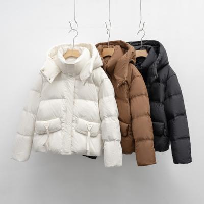 Теплая одежда Warm Bread Clothing, утепленная куртка с капюшоном, повседневная универсальная зимняя куртка, пуховая куртка для женщин.