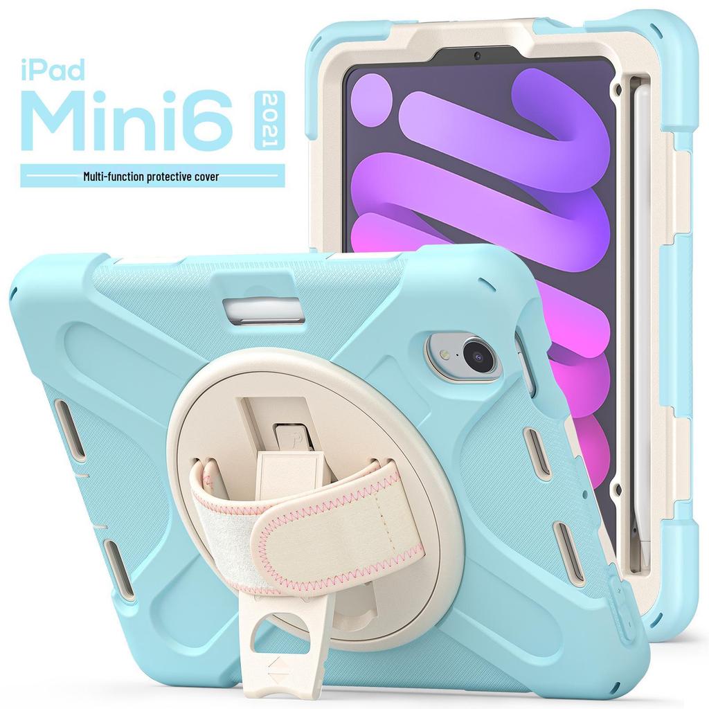 Защитный чехол для iPad mini6 8,3 дюйма с нейлоновым ремешком на руку