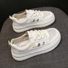 Baotou Sports Sandals Women's Hollow Breathable Hollow Shoes Summer New Толстая подошва Leather Mesh White Board Shoes