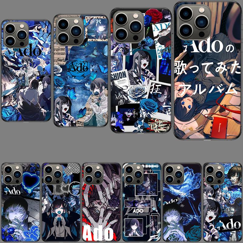 Ado Album Kyogen Phone Case For Iphone 16E 15 Pro 14 Plus 17E 16 17 Pro Max Air 11 12 13 Mini Shockproof Capa Cute Cover TPU