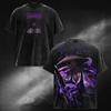 Hot Anime BLEACH Kuchiki Rukia Print T-shirt Men Women Short Sleeve Clothing Cotton Tshirt Retro Washed T Shirt Male Manga Tops