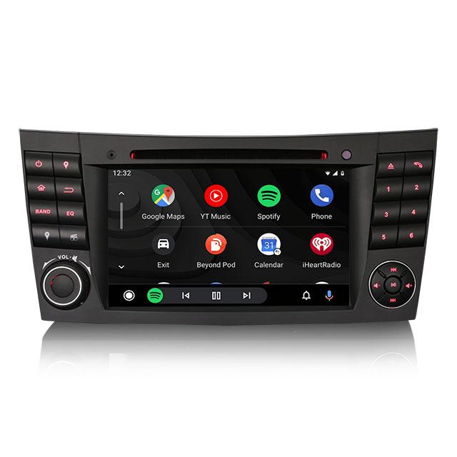 EU Erisin ES8580E 7" IPS Android 13.0 DSP CarPlay Автомобильный для DVD-плеера GPS Совместимый Benz E-Class W211 G Class Разделенный экран