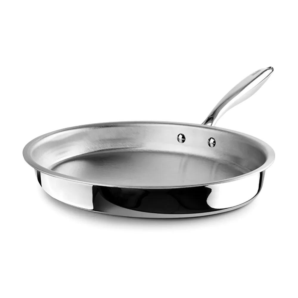 Ibili Triply Natural Frying Pan 34x23cm Silver