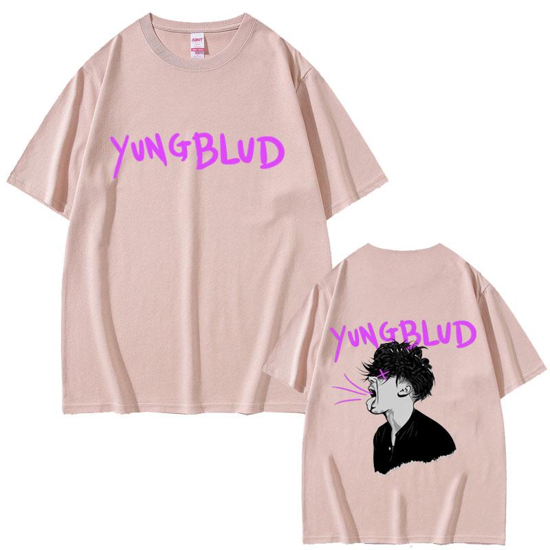 Футболка с графическим принтом Yungblud Унисекс Женская Повседневная Винтажная Оверсайз С коротким рукавом Мужская Мода Хип-Хоп Готика Панк Футболки