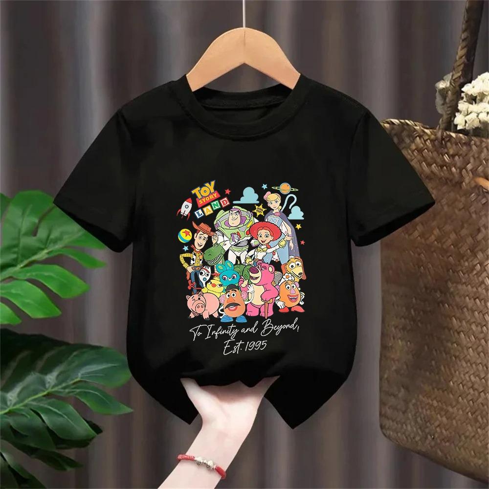 Toy Story Printed T-shirt Boys and Girls Printed Children's T-shirt Cartoon Tops