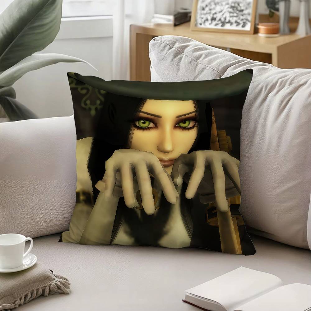 Alice Madness Returns Наволочки с узором Подушка-чехол Подходит для дивана Спальни Автомобиля Чехол для подушки
