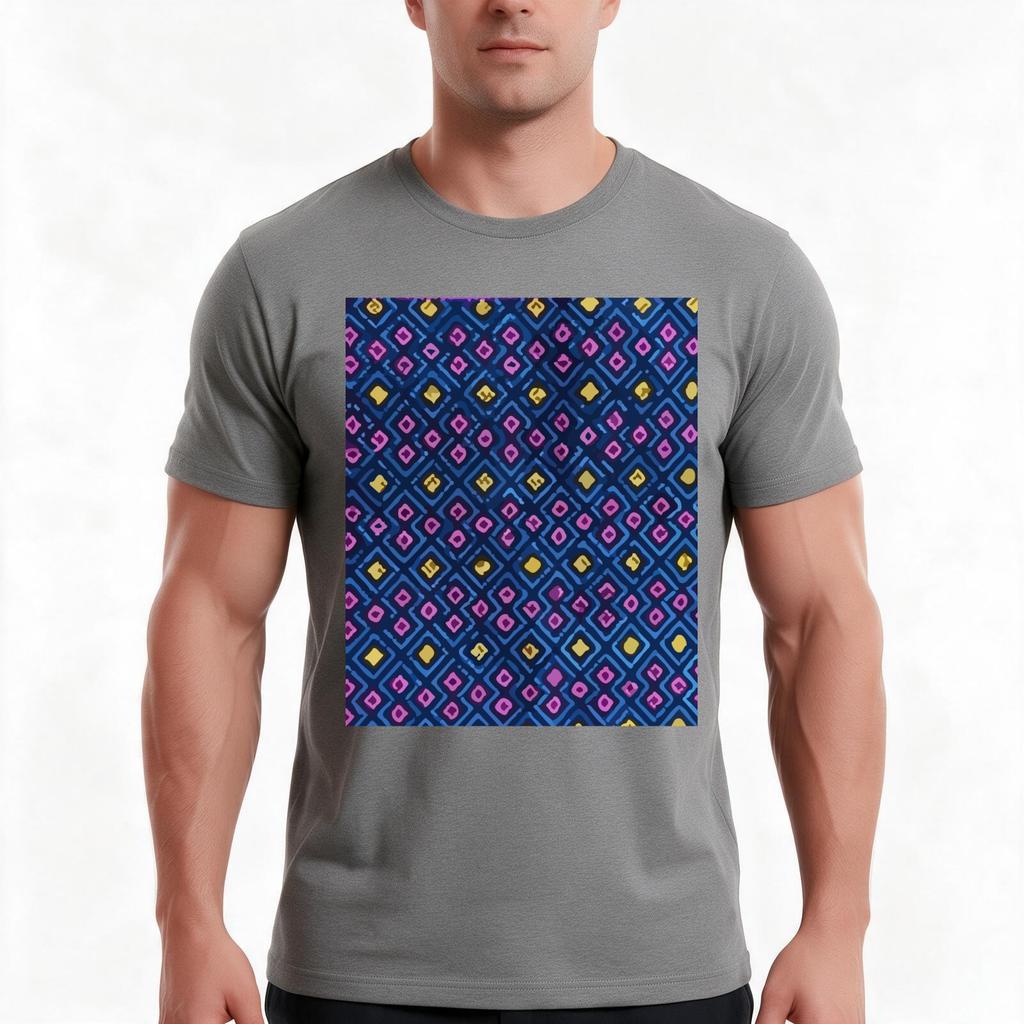 Deep Blue Mexican Rebozo Embroidery Folk Art Textile Vibrant Decor Tshirt Summer Casual Cotton Tee Oversized Streetwear Tops