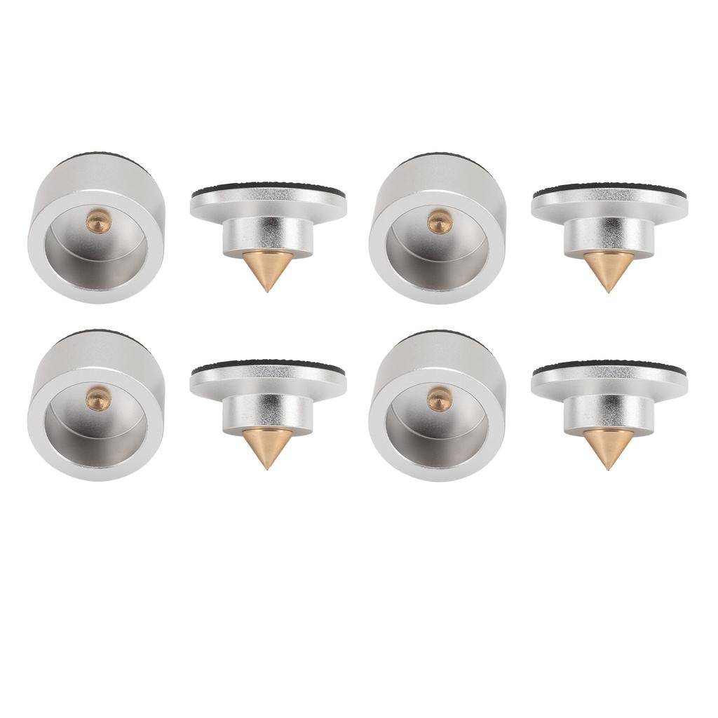 4Pcs Speaker Isolation Feet Pad Aluminum Alloy Shock Absorber Speaker Spike Pad for Subwoofer