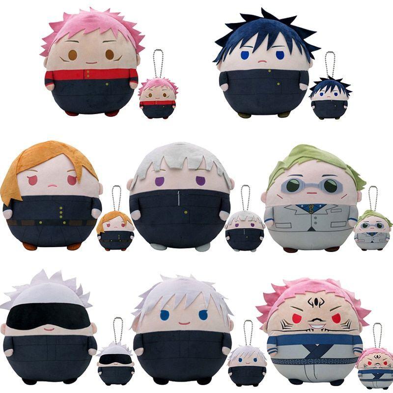 Плюшевые куклы Jujutsu Kaisen - Милые и круглые мягкие плюшевые персонажи разных размеров