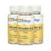Solaray Vitamin K-2 Menaquinone-7 50mcg Veg Capsules 60 Tablets 3 pcs