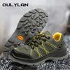 Oulylan Male Anti Smash Work Shoes Non-slip Round Toe Safety Boots Summer Wear Resistant Labor Footwear Large Size 38 To 46