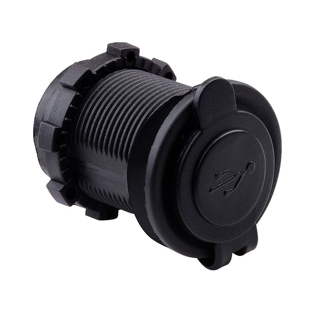 Двойная USB-розетка для зарядного устройства 12 В 1 А и 2,1 А для мобильного GPS-зарядного устройства автомобиля лодки морского фургона скрытого монтажа (С проводом)