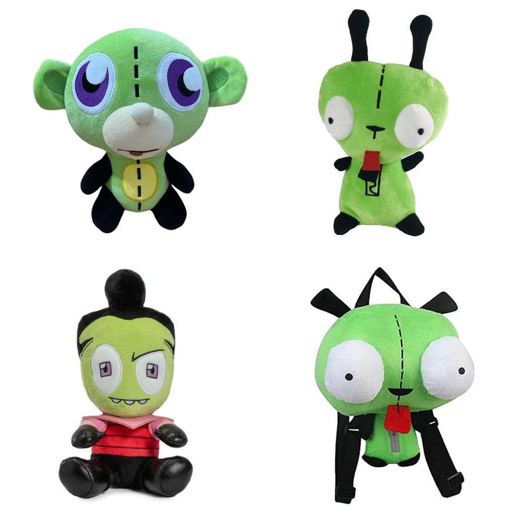3D Eye Invader Zim Plush Toy, Cute Cartoon Anime Stuffed Animal, Soft Comfortable Pillow Doll, 15 Inch