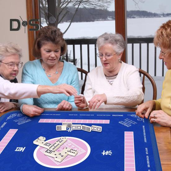 Настольный коврик для маджонга, покер, домино, маджонг, плитка, карточная настольная игра, противоскользящий шумоподавительный квадратный коврик для игры в маджонг