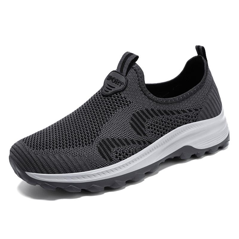 Shoes Men's Summer New Men's Shoes Breathable One Pedal Middle-aged and Elderly Couples Walking Shoes Casual Sports Shoes