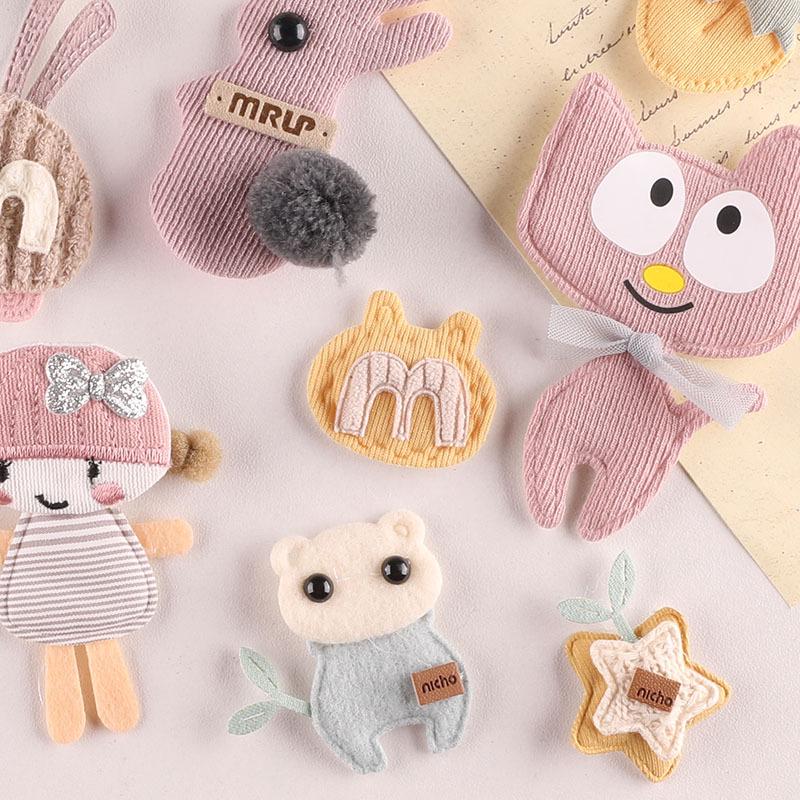 Набор из заколки и броши в виде кораллового животного: Кролик, Кот, Носки, Обувь, Шапки - Декоративные аксессуары ручной работы своими руками