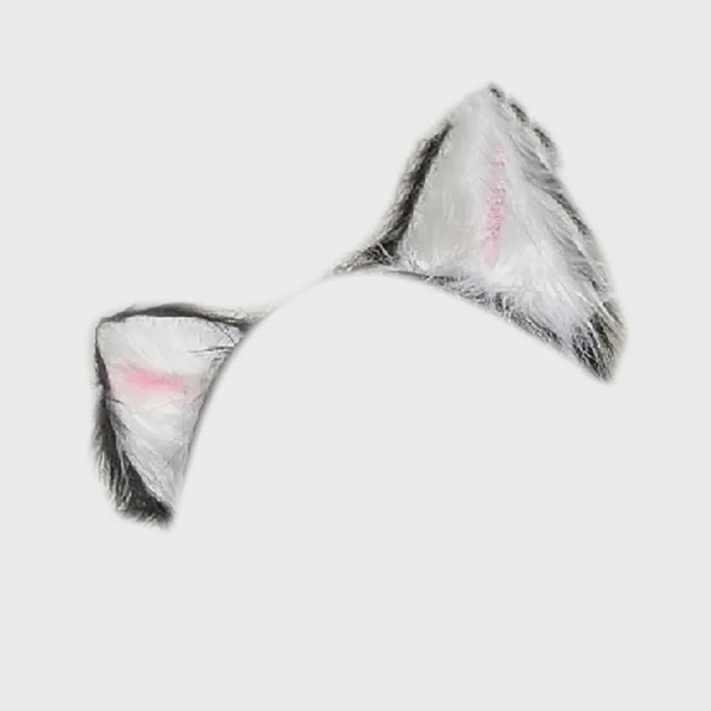 Милая японская плюшевая повязка на голову с ушками кошки и лисы для ролевых игр