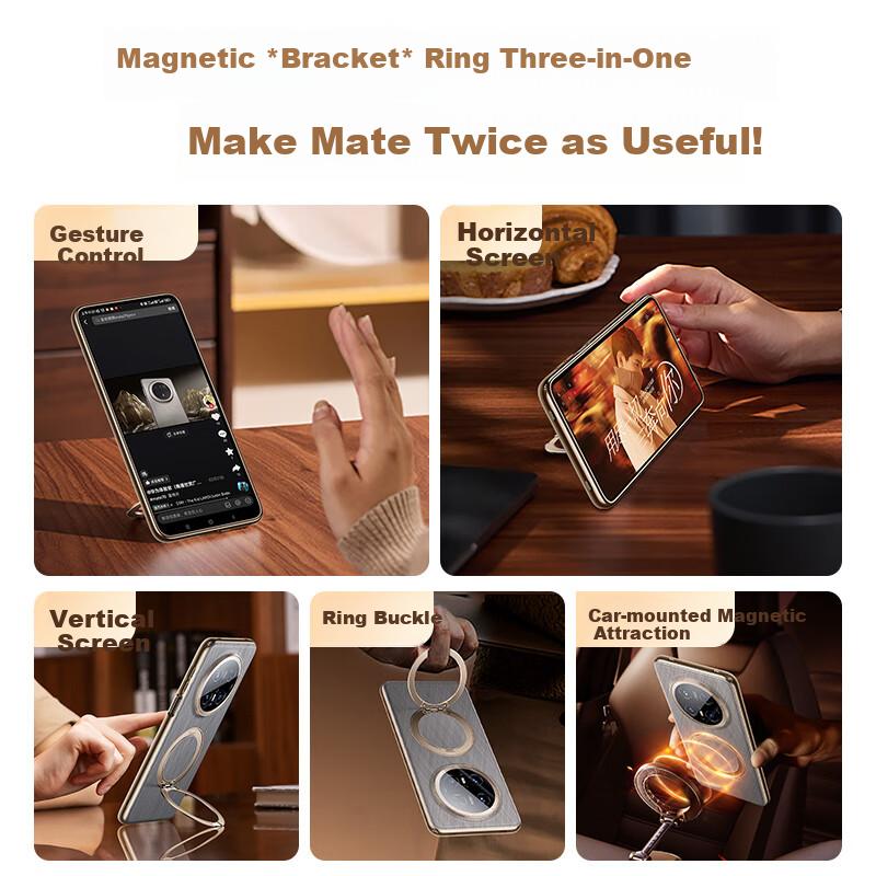 Full Lens Protection | Magnetic Invisible StandCase for Huawei Mate 70 Pro, Mate 70 Pro+ Premium Edition, Ultra-Thin Shockproof Heat Dissipation Trend