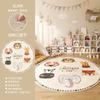 Children's Carpets for Living Room Cartoon Cute Bedroom Decor Carpet Fluffy Soft Round Plush Rug Large Area Home Thick Floor Mat