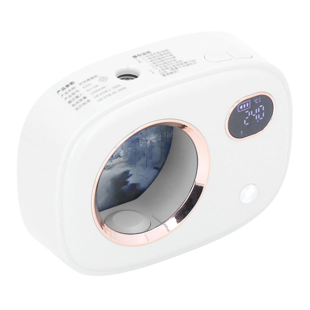Fragrance Dispenser Smart Digital Display Ultrasonic Fragrance Aromatherapy Diffuser for Toilet Living Room Hotel White