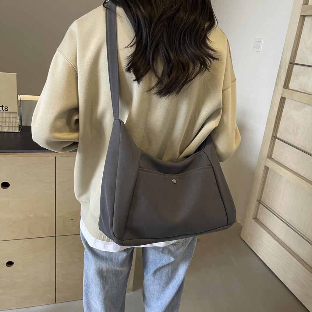 Large Capacity Canvas Tote Bag, Summer Crossbody New All-in-one Leisure College Student Class Bag