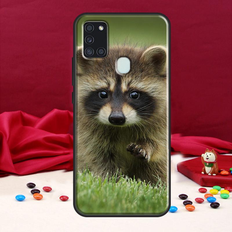 Чехол с изображением енота для Samsung Galaxy A34 A54 A14 A12 A22 A32 A52 A51 A71 A50 A53 A73 A13 Задняя крышка