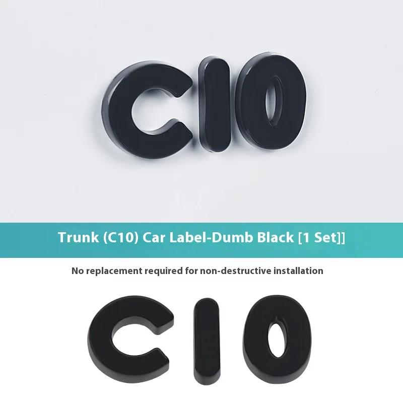 For Leapmotor B10 B01 Lafa5 C10 Car Blackening Modification Logo Letters Front Rear Automotive Badges Modification Sticker