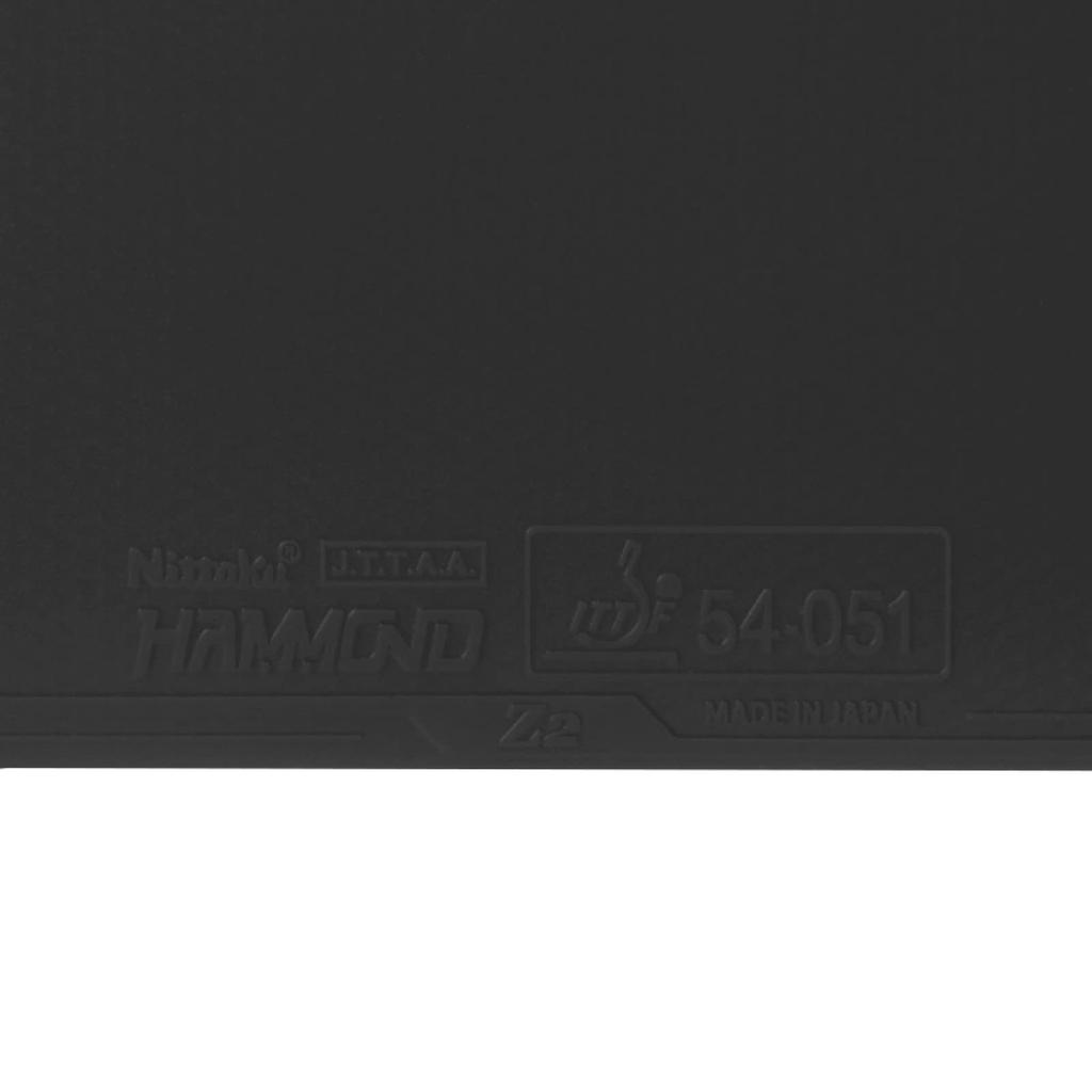 Накладка для настольного тенниса Nittaku Hammond Z2 ITTF, сертифицированная Ассоциацией настольного тенниса, черная, очень толстая NR8591 (Международный