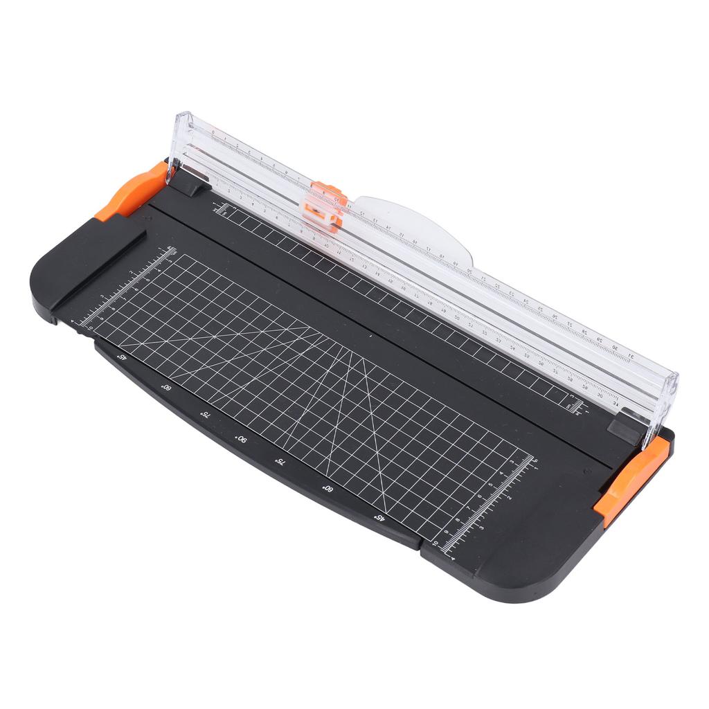 Paper Cutter 12in A4 Office Trimmer Crafting Scrapbooking Tool with Security Guard Side Ruler