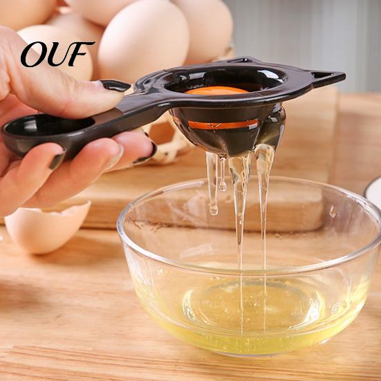 Fast Egg Liquid Separator Cat Shaped Separator, Kitchen Tool for White Home Cake Making Helper Yolk Strainer, Cute Sifter, Efficient Baking