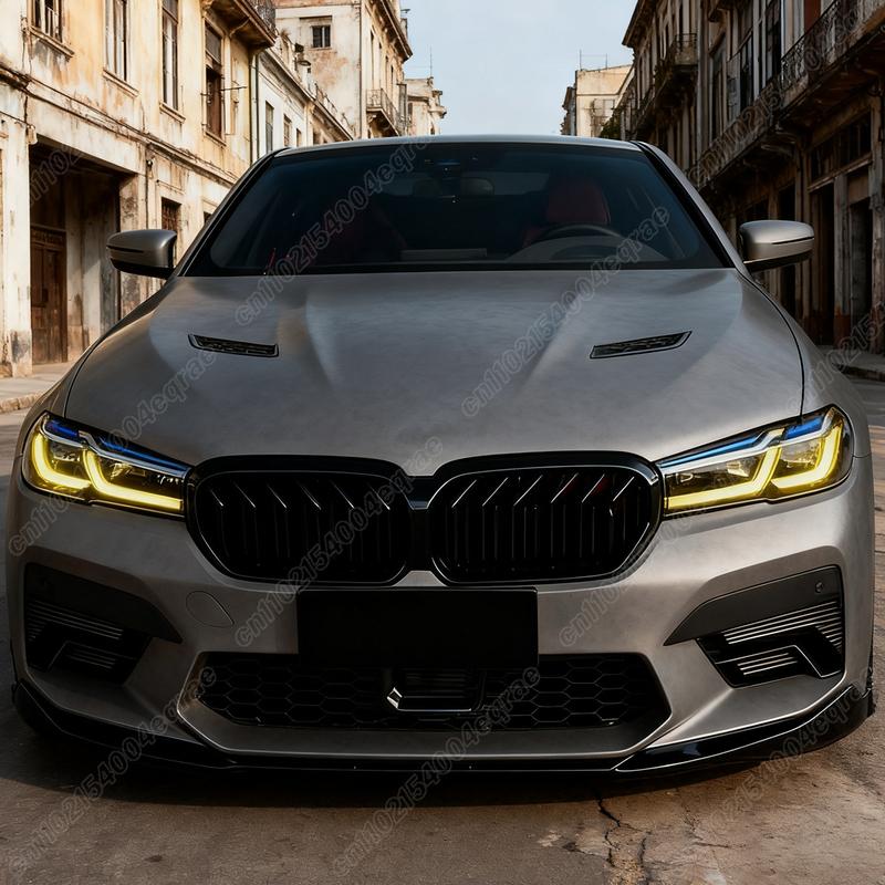 For BMW F90 M5 M5C LCI 2021 2022 2023 2024 2025 Performance Style Front Bumper Lip Spoiler Splitter Diffuser BodyKit Accessories