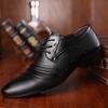 Latest Men's Business Dress Leather Shoes with Pointed Toe and Casual Shoes for Spring and Autumn Luxury Banquet Wedding Shoes
