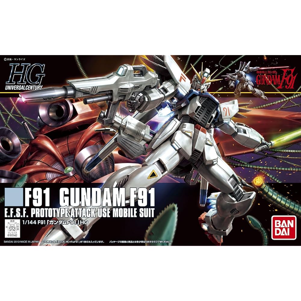 Bandai HGUC 1/144 Гандам F91 Модель для сборки Пластиковая игрушка для сборки Коллекционная