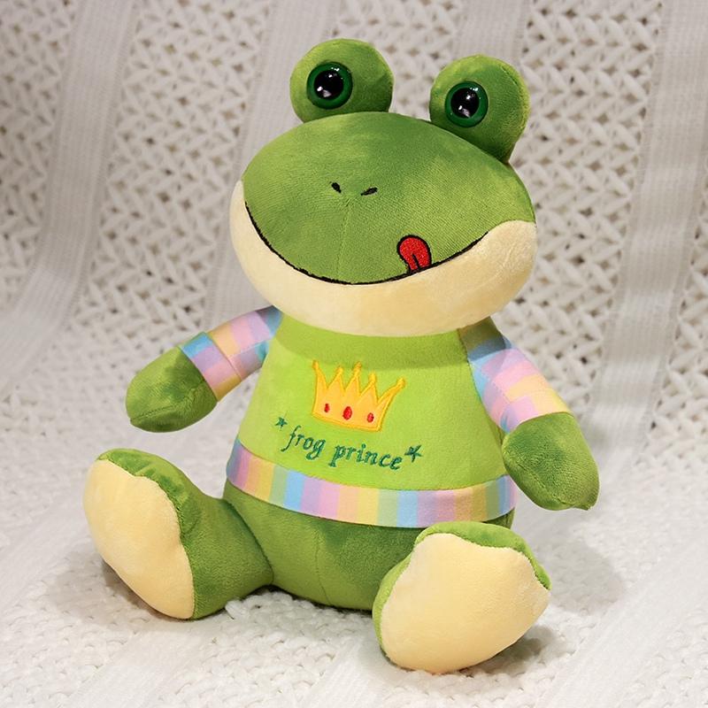 27cm Cute Animal Frog Plush Doll Cartoon Gentleman Bow Tie Guitar Frog Reptile Plush Toy Home Decoration Gift For Children