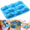 Car Silicone Mold For Baking 3D Auto Soap Candle Mould Ice Cube Tray Kids Birthday Party Cake Decorating Tools Cupcake Topper