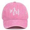 Adjustable Mr Mrs Embroidery Caps Washed Cotton Outdoor Sunscreen Hats Couple Baseball Hats