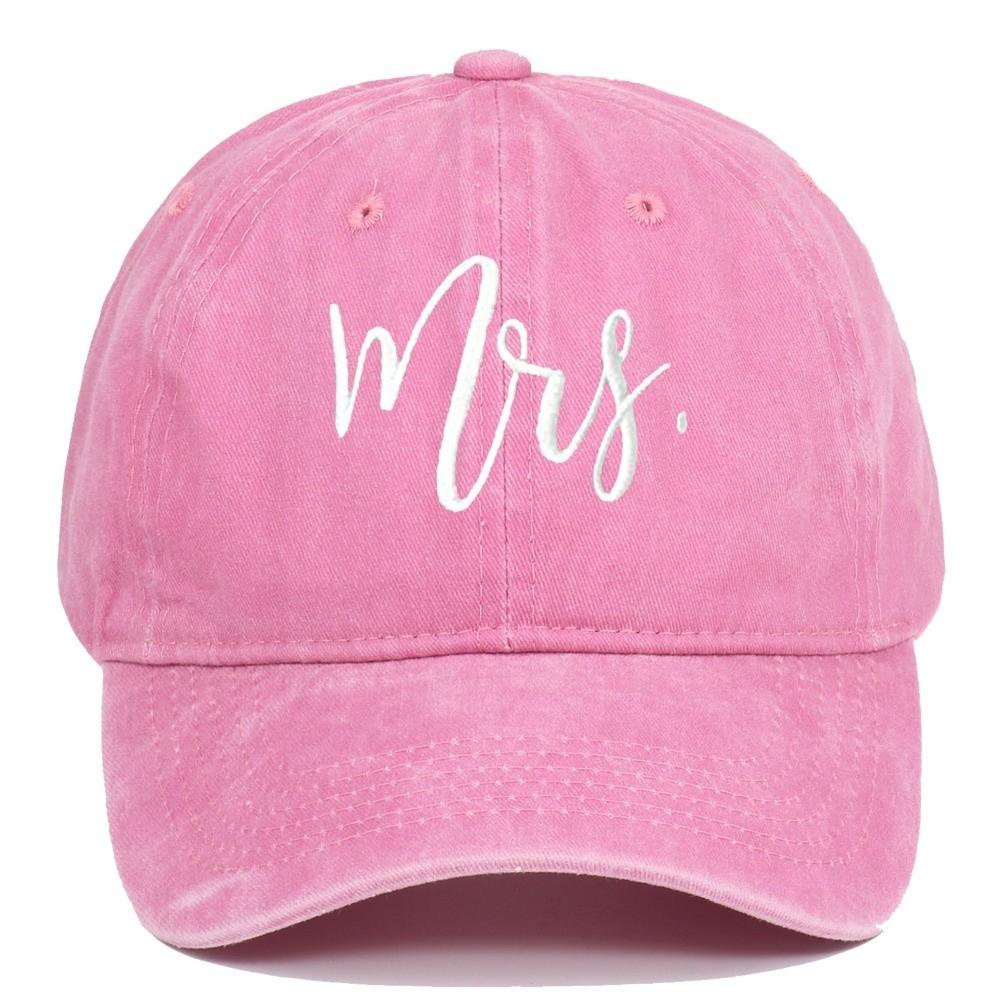 Adjustable Mr Mrs Embroidery Caps Washed Cotton Outdoor Sunscreen Hats Couple Baseball Hats